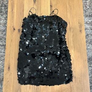 Banana Republic Black Sequin Mini Dress